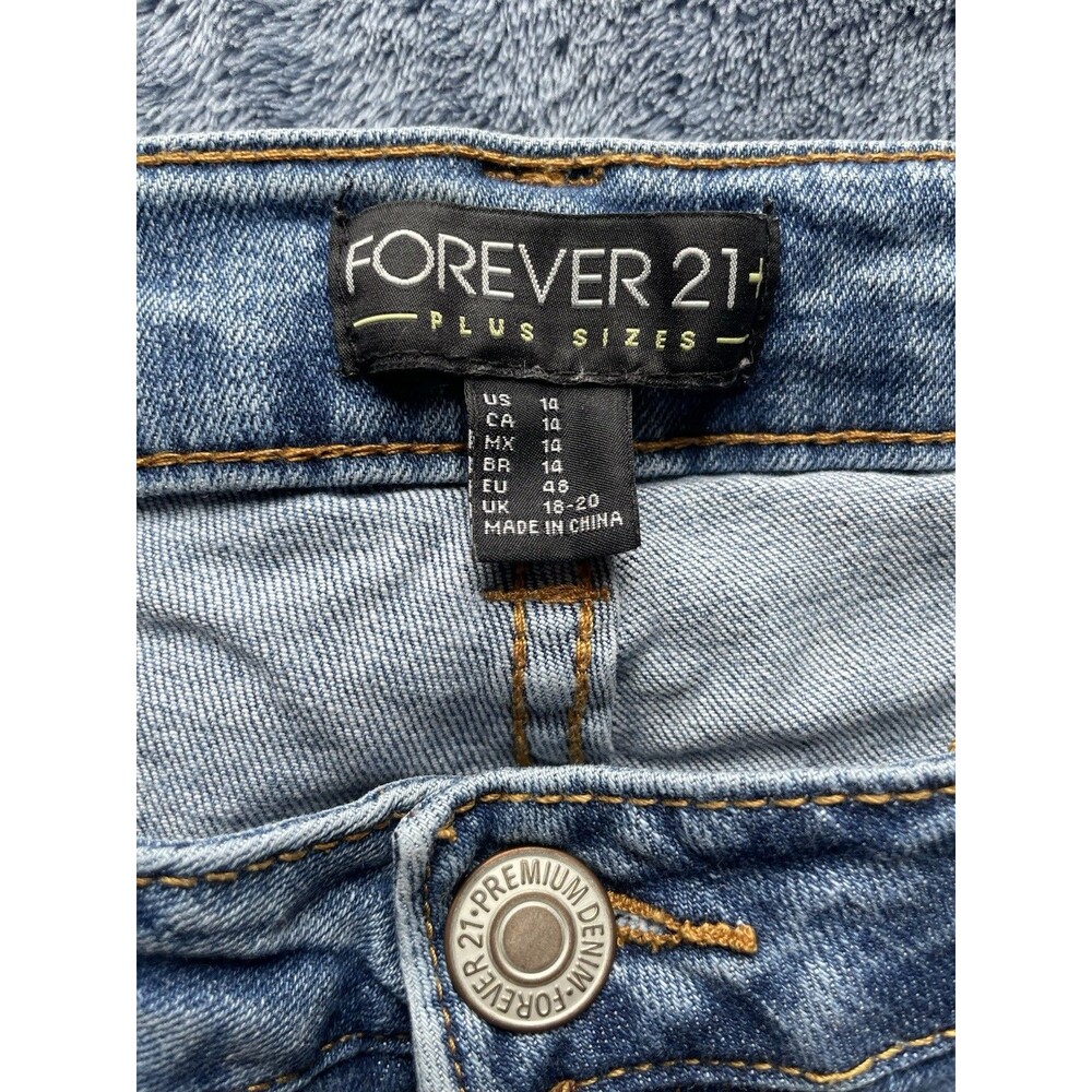 Forever 21 Junior Women’s Size 14 Denim Blue Jeans Pants - Picture 4 of 7